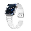 Strap Triple Protection Apple Watch SE strap, 9, 8, 7, 6, 5, 4, 3, 2, 1 (41, 40, 38 mm) band bracelet white, Hurtel