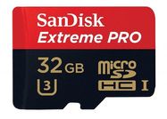 Memory card SanDisk Extreme Pro microSDHC 32GB 100/90 MB/s A1 C10 V30 (SDSQXCG-032G-GN6MA), SanDisk