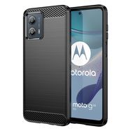 Carbon Case for Motorola Moto G53 flexible silicone carbon cover black, Hurtel