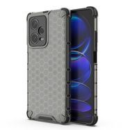 Honeycomb case for Xiaomi Redmi Note 12 Pro+ armored hybrid cover black, Hurtel