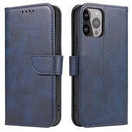 Wallet Case with Stand for iPhone 15 Pro Magnet Case - Blue, Hurtel