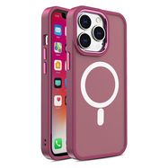 Magnetic case with MagSafe Color Matte Case for iPhone 14 Plus - pink, Hurtel