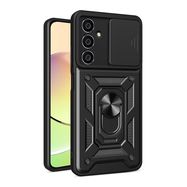 Hybrid Armor Camshield case for Samsung S23 FE with camera cover - black, Hurtel