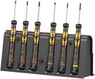 1550/6 ESD Screwdriver set and rack for electronic applications, 1 x PH 000x40; 1 x PH 00x40; 1 x PH 0x40; 1 x 0.35x2.5x40; 1 x 1 IPRx40; 1 x mx40, Wera