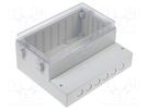 Enclosure: wall mounting; for control system elements; X: 222mm COMBIPLAST
