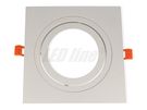 LED line® downlight aluminium AR111 square adjustable white