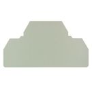 Partition plate (terminal), End and intermediate plate, 92.6 mm x 41.5 mm, dark beige Weidmuller