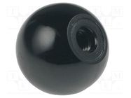 Ball knob; Ø: 32mm; Int.thread: M8; 14.5mm ELESA+GANTER