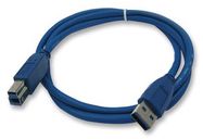 USB CABLE, 3.0 TYPE A-B PLUG, 1M, BLU