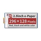 E-Paper E-Ink Display 2,9'' 296x128px - SPI - 3 colors - for Raspberry Pi Pico - Waveshare 19607