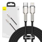 USB-C cable for Lightning Baseus Cafule, PD, 20W, 2m (black), Baseus