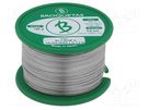 Soldering wire; Sn99,3Cu0,7; 0.5mm; 0.1kg; lead free; reel; 220°C BROQUETAS
