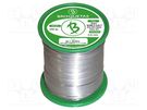 Soldering wire; Sn99,3Cu0,7; 0.5mm; 0.25kg; lead free; reel; 220°C BROQUETAS