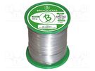 Soldering wire; Sn99,3Cu0,7; 1mm; 0.5kg; lead free; reel; 220°C BROQUETAS