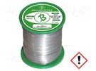 Soldering wire; Sn99Ag0,3Cu0,7; 0.7mm; 0.5kg; lead free; reel BROQUETAS