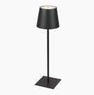 Rechargable table lamp, 3.5W, 400lm, IP54, warm white 3000K, 2x2000mAh, black