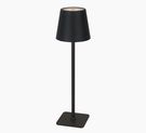 Rechargable table lamp TAZA, 3.5W, 400lm, IP54, CCT, 4000mAh, black