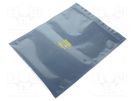 Protection bag; ESD; L: 254mm; W: 203mm; Thk: 76um EUROSTAT GROUP
