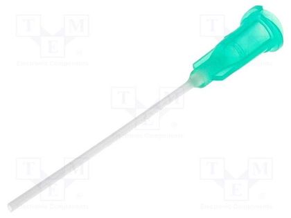 Needle: plastic flexible; 1.5"; Size: 18; straight; 0.84mm FISNAR FIS-18