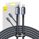Baseus Crystal Shine cable USB-C to Lightning, 20W, PD, 2m (black), Baseus