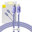 Baseus Crystal Shine cable USB-C to Lightning, 20W, PD, 1.2m (purple), Baseus