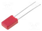 Capacitor: polypropylene; 4.7nF; 4.6x9x4.6mm; THT; ±5%; 2.5mm; tape WIMA