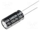 Capacitor: electrolytic; low ESR; THT; 2200uF; 10VDC; Ø10x20mm SAMXON
