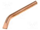 Tip; chisel,bent; 12.7mm; copper tip; for  soldering iron 