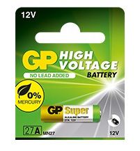 Sārma baterija 27A 12V GP, Alkaline 27A/GP 4891199011504