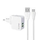 Wall charger  LDNIO A2203 2USB + MicroUSB cable, LDNIO