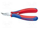Pliers; curved,half-rounded nose; Pliers len: 115mm KNIPEX
