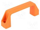 Handle; technopolymer PA; orange; H: 38mm; L: 109mm; W: 21mm ELESA+GANTER