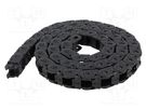 Cable chain; E2.10; Bend.rad: 28mm; L: 1000mm; Int.height: 10.1mm IGUS