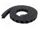 Cable chain; E2.10; Bend.rad: 38mm; L: 1000mm; Int.height: 10.1mm IGUS