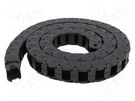 Cable chain; E2.15; Bend.rad: 38mm; L: 1000mm; Int.height: 14.4mm IGUS