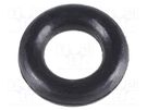 O-ring gasket; NBR rubber; Thk: 1mm; Øint: 2mm; black FIX&FASTEN
