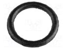 O-ring gasket; NBR rubber; Thk: 0.5mm; Øint: 2.8mm; black FIX&FASTEN
