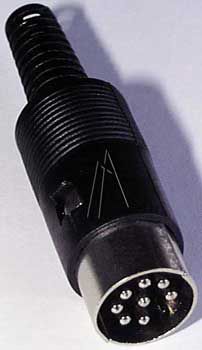 Kontaktdakšiņa DIN-8  kabelim AU/CX-D8-M