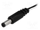 Cable; 2x0.5mm2; wires,DC 4,8/1,7 plug; straight; black; 1.5m BQ CABLE