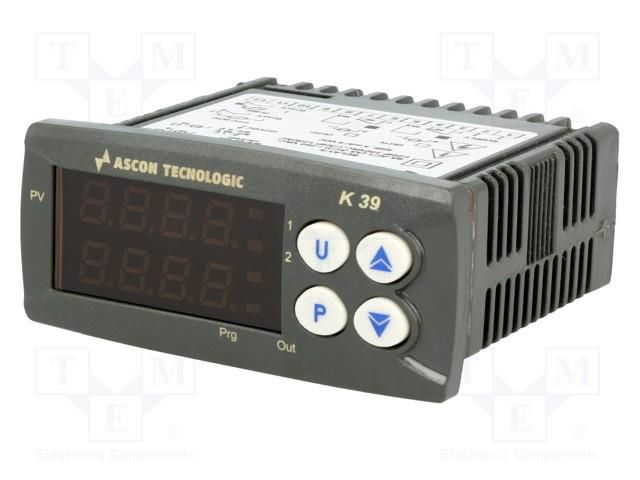Module: regulator; temperature; SPDT; OUT 2: SPDT; on panel ASCON TECNOLOGIC K39P-HCRR