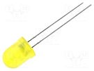 LED; 8mm; yellow; 20÷70mcd; 60°; Front: convex; 2.1÷2.5V KINGBRIGHT ELECTRONIC
