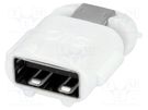 Adapter; OTG,USB 2.0; USB A socket,USB B micro plug; white LOGILINK
