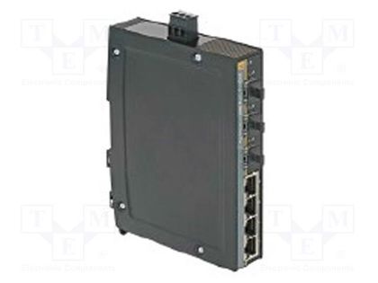 Switch Ethernet; unmanaged; Number of ports: 4; 9÷60VDC; DIN; IP30 HARTING 24034043310