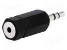 Adapter; Jack 2.5mm socket,Jack 3.5mm plug; stereo NINIGI