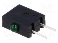 LED; horizontal,in housing; green; 1.8mm; No.of diodes: 1; 20mA KINGBRIGHT ELECTRONIC