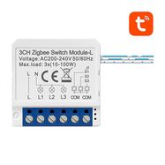 Smart Switch Module ZigBee Avatto LZWSM16-W3 No Neutral TUYA, Avatto