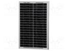 Photovoltaic cell; polycrystalline silicon; 505x353x25mm; 20W GREEN POWER