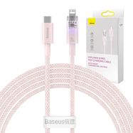 Fast Charging cable Baseus USB-A to Lightning Explorer Series 2m 20W (pink), Baseus