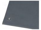 Bench mat; ESD; L: 1.2m; W: 600mm; Thk: 1.7mm; Nitrile™ rubber; grey DESCO EUROPE