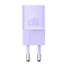 Mini wall charger Baseus GaN5 20W (purple), Baseus